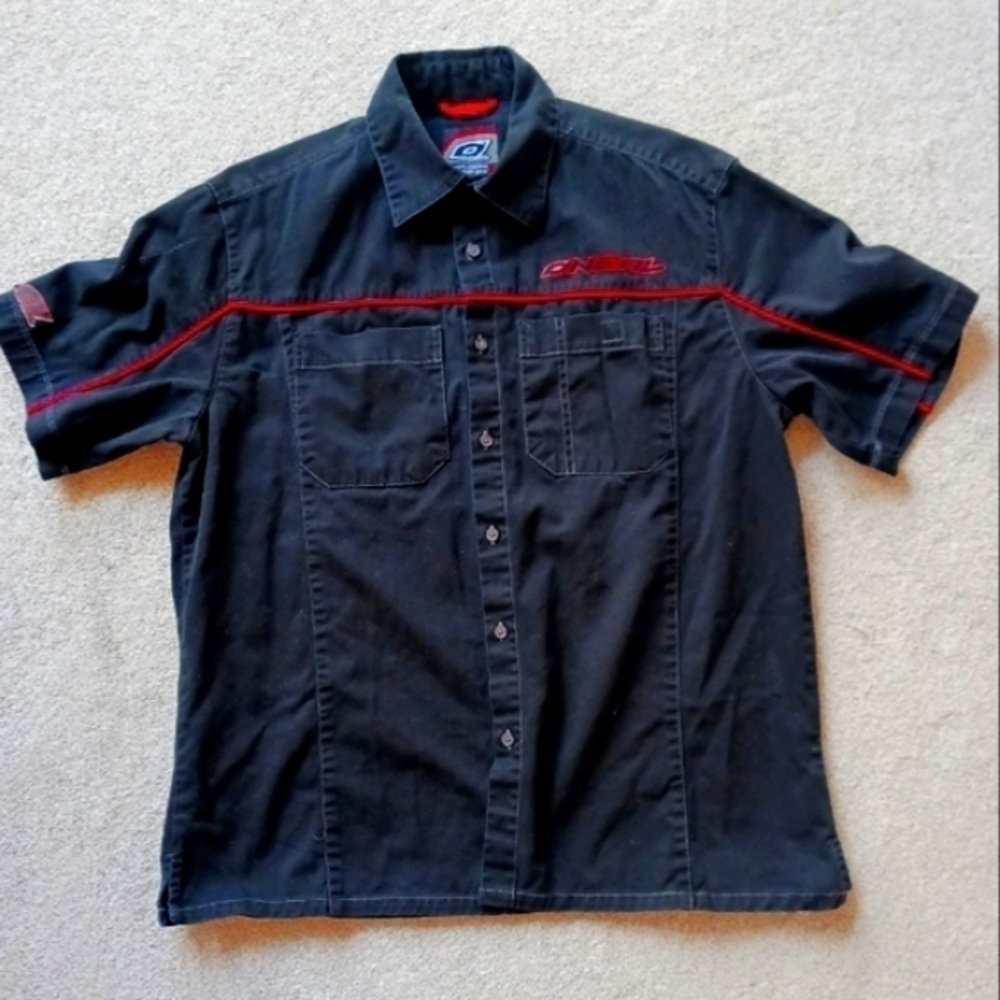 O'NEAL Black Short Sleeved Worker Shirt - Picture 4 of 8